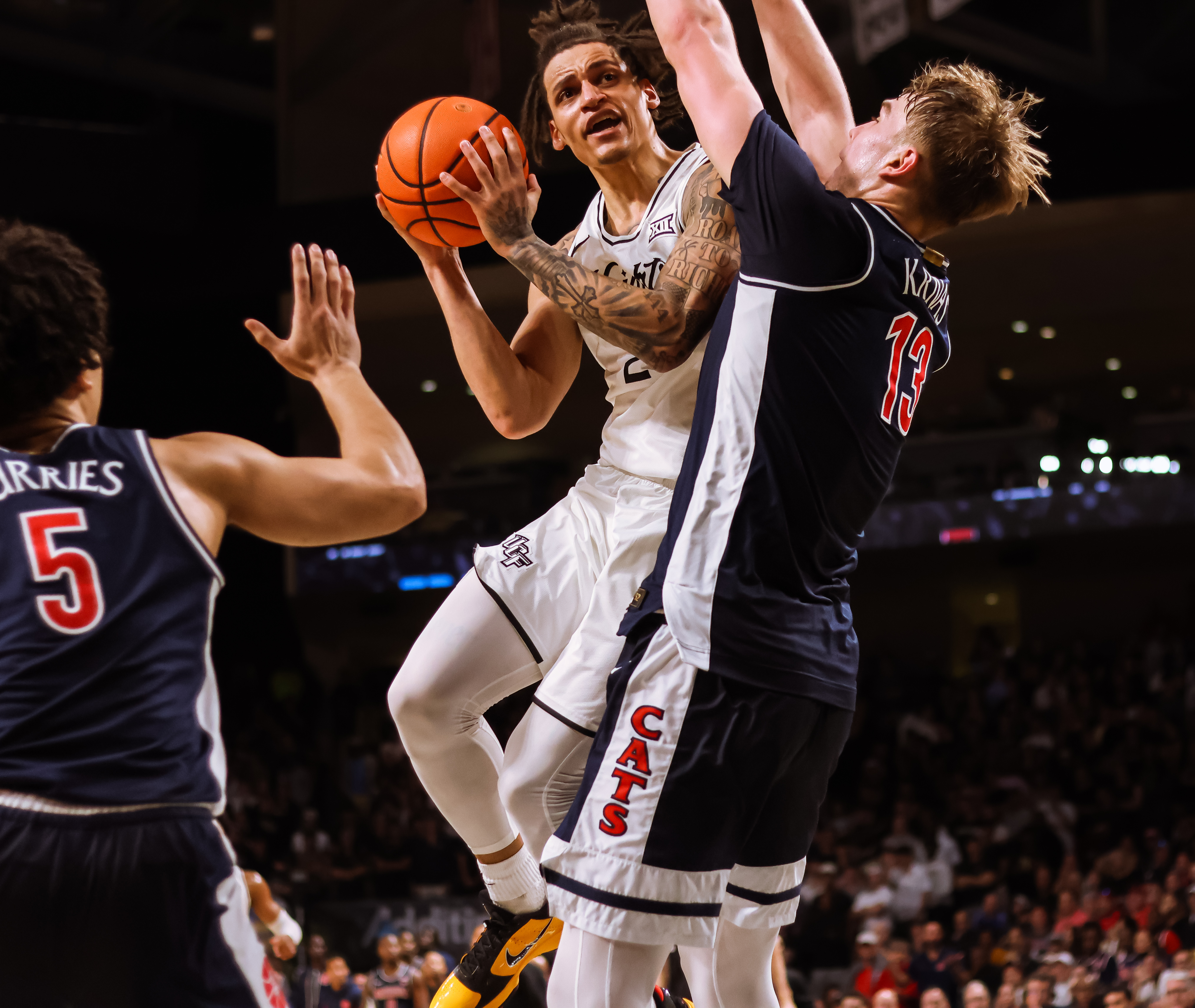 RECAP: UCF falls short against No.1 Arizona Wildcats at home 84-77