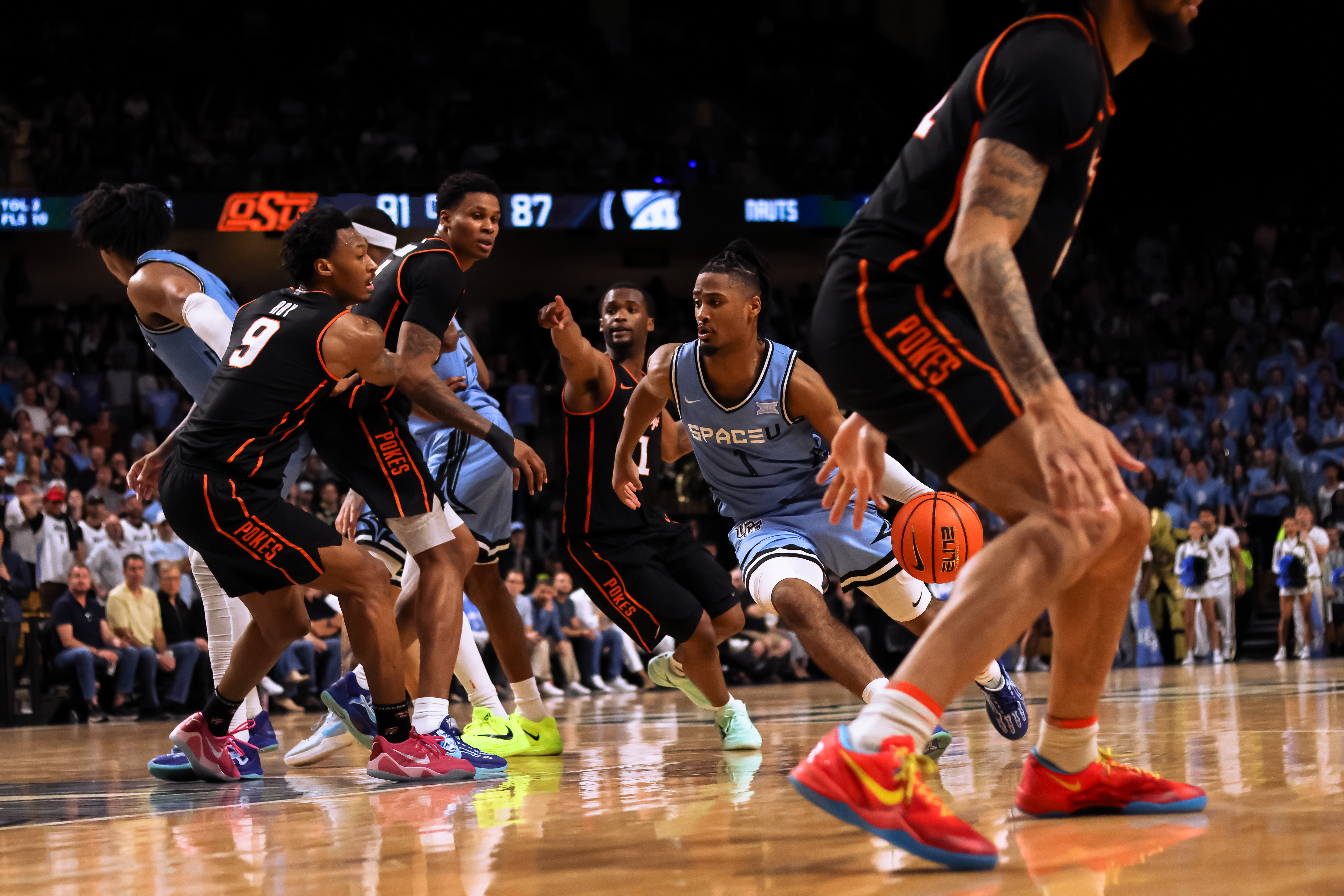 Knights basketball endures tough overtime loss against OSU Cowboys, 111-104