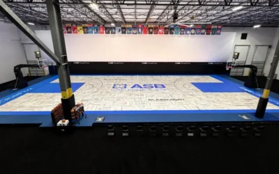 Basketball steps into the future on LED glass court at Big 12 tournament