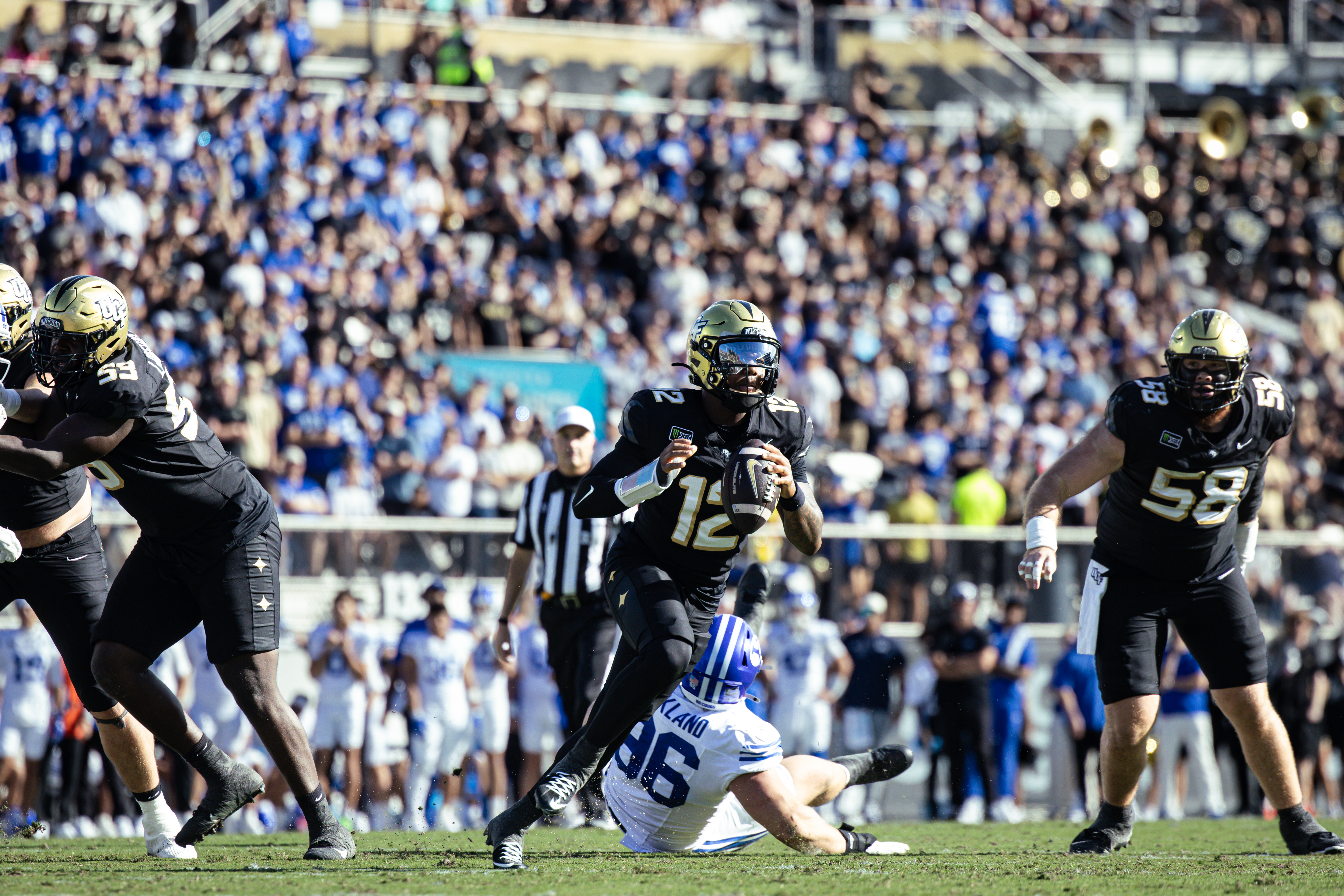 UCF stuns No. 2 BYU in double overtime thriller